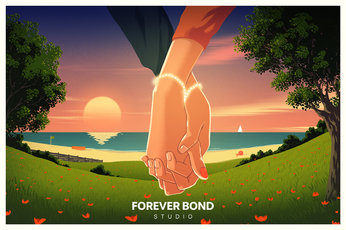 Ilustration Landscape Gift Card Forever Bond Studio