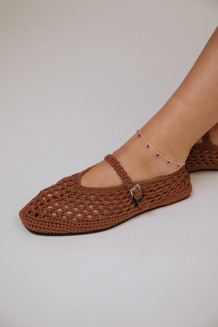 Pulseira de pé permanente com pedras